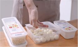 Hộp bảo quản thực phẩm vuông Nakaya 930m - trắng sữa_9