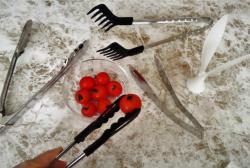 Kẹp gắp thức ăn đầu bọc 66 Nylon Echo 185mm_8