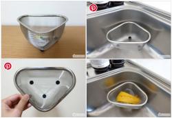 Rổ inox tam giác có chân đế Echo Metal_3