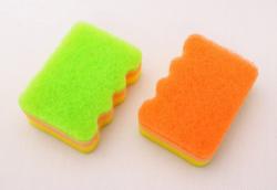 Set 2 miếng bọt biển kháng khuẩn Kripika Magic Kitchen - Vàng/ Xanh_9