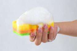 Set 2 miếng bọt biển kháng khuẩn Kripika Magic Kitchen - Vàng/ Xanh_6