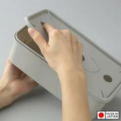 Hộp đựng khăn giấy Inomata Tissue Case - Gray_4