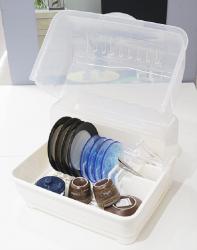 Khay bảo quản bát, đĩa có nắp Dish Drainer_2