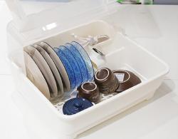 Khay bảo quản bát, đĩa có nắp Dish Drainer_3
