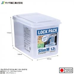 Hộp thực phẩm Sanada Lock Pack Slim MC 1.2L_2